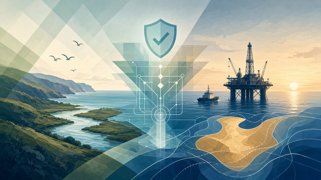 Abstract wide field scene for BSEE Regulatory Programs and Proposed OCS Lease Sales